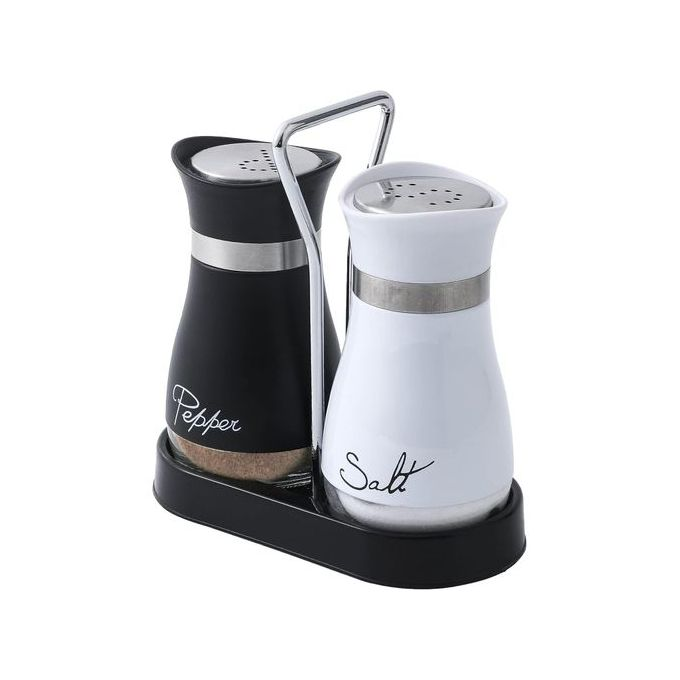 KnMn Salt And Pepper Shakers Set Glass Bottle Set Of 2
