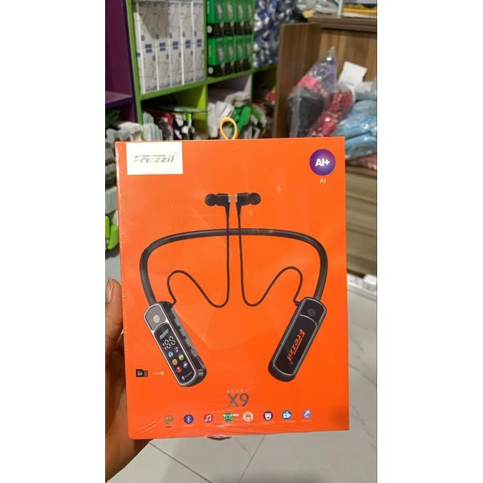 Frezzil Super AI+ X9 Msgnetic Earphones Neckband with TF Card