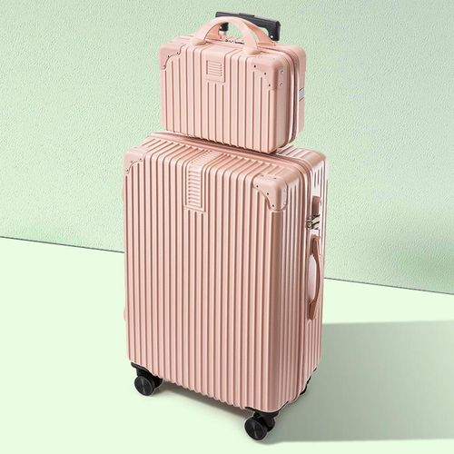Plasticpackaging PEACH Travel Luggage Box With KIT Bag - Combo luggage
