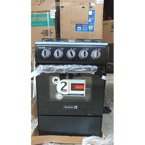 Scanfrost New modern design 50X50 all 4 gas burner standing cooker with inbuilt oven