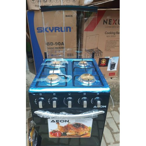 Aeon New thick body 50x50 all gas 4 burner standing gas cooker with inbuilt oven