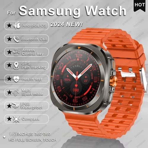 2025 New For Samsung Galaxy Watch 7 Ultra GPS NFC Smart Watch Men 1.53 " AMOLED IP68 Smartwatches