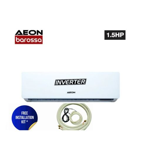 Aeon 1.5HP Split Inverter Air Conditioner (ASA12IJJ) with Free Installation Kit + 1 Year Warranty - White
