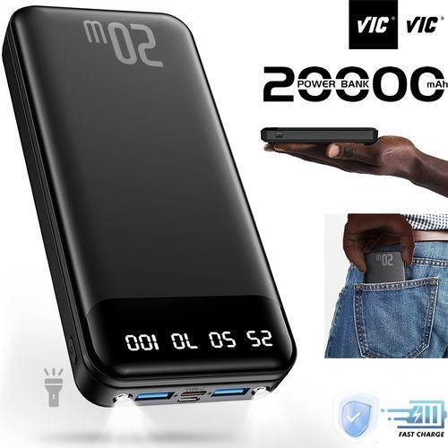 20000mAh Power Banks Portable Charger Ultra Slim Battery Pack( Type C Input)