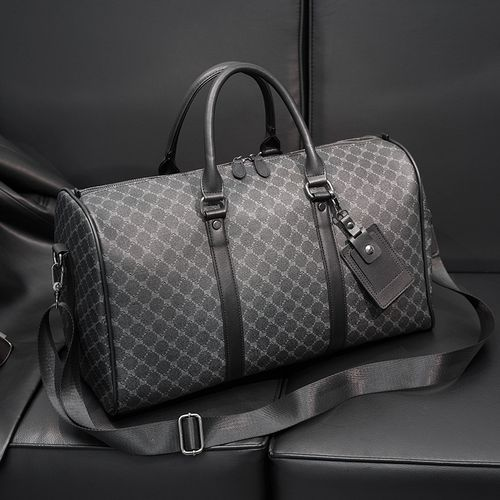 Top Portable Travel Luggage Vintage PU Leather Travelling Duffel Handbag