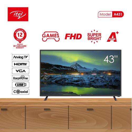 itel 43" Inches FHD TV (A4310AE) + 1 Year Warranty