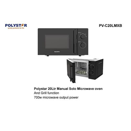 Polystar 20 Litres Manual Solo Microwave