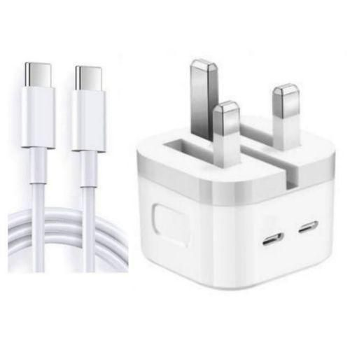 50W PD Dual Type C To Type C Fast Charger For Samsung, IPad, Android, Macbook,16,15 Pro Max
