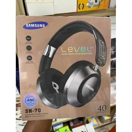 Samsung ANC SN-70 Level NOISE CANCELLATION HEADPHONES - Comfortable Cushioned Ear Cups, Gaming Headphone