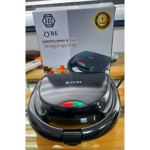 2 Bread Slice Electric Non Stick Toaster Sandwich Maker