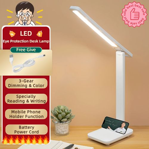 LED Eye Protection Desk Lamp - Touch Adjustable 3 Lighting Modes