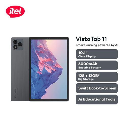 itel VistaTab 11 Clear Display 10.1" HD+ Resolution AI Educational Tools 6000mah