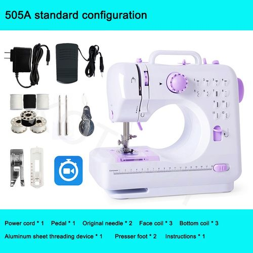505A Mini Fully Automatic Multi-function Portable Household Sewing Machine - UK