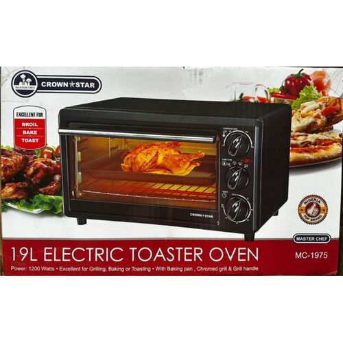 Master Chef Toaster Oven - Baking + Toasting + Grilling - 19 Litres