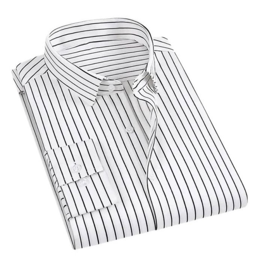 Men Corporate Quality Formal Long Sleeve Pattern Design Vintage Shirt