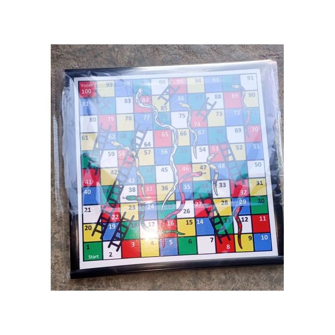 Two Side Unbreakable Snake And Ladder/Ludo Game Board