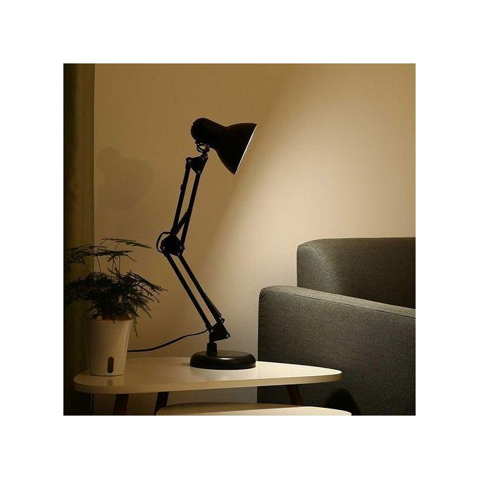 2in1 Professional Vintage E27 Desk Lamp -Black- Flexible